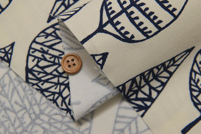 日本進口純棉布料北歐風葉子服裝包居家布藝手工DIY面料書衣現貨