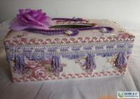 精致生活新選擇 帶珠蕾絲布藝紙巾盒，家居收納的點睛之筆